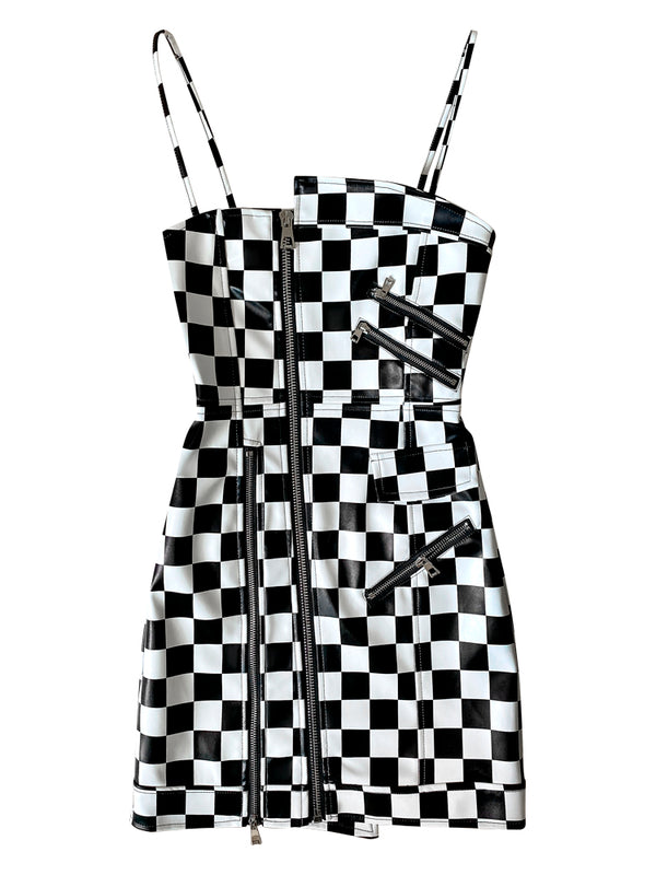 Vestido Slip con Cuello y Pliegue Ramen para Mujer - Image 3