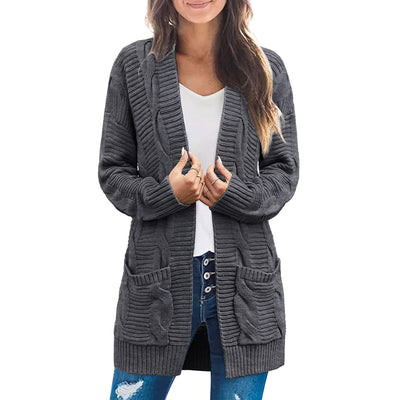 Cardigan Trenzado para Mujer Largo - Image 7