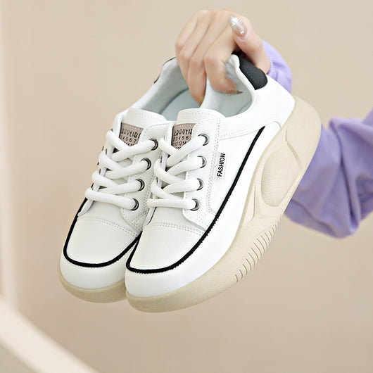 Zapatillas Blancas de Cuero para Mujer - Cómodas y Transpirables - Image 8