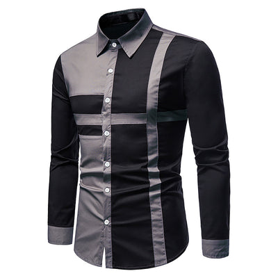 Camisa de Manga Larga Hueca Talla Europea para Hombre - Image 11