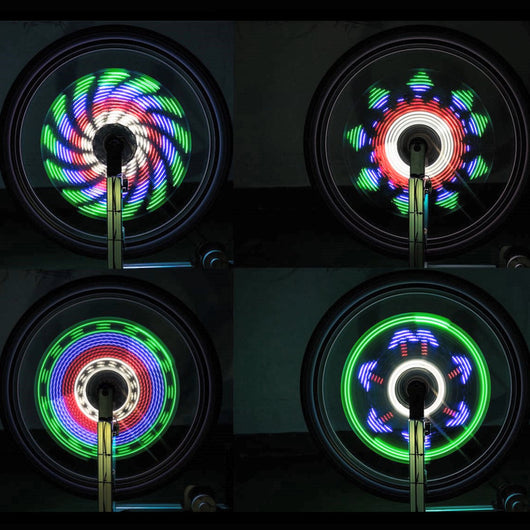 Luz LED Decorativa para Rueda de Bicicleta - 64 LED Flores - Image 4
