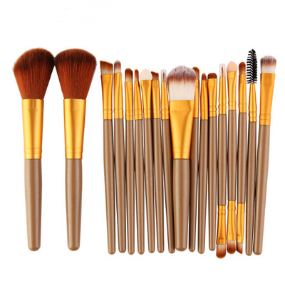 Set Profesional de 18 Brochas de Maquillaje MAANGE con Diseño Abanico - Image 12