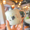 Taza Cerámica Gato Adorable con Tapa y Cuchara para Oficina