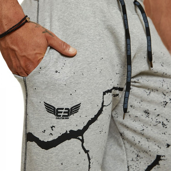 Pantalones de Chándal Deportivos Algodón Puro Talla Grande Corte Recto