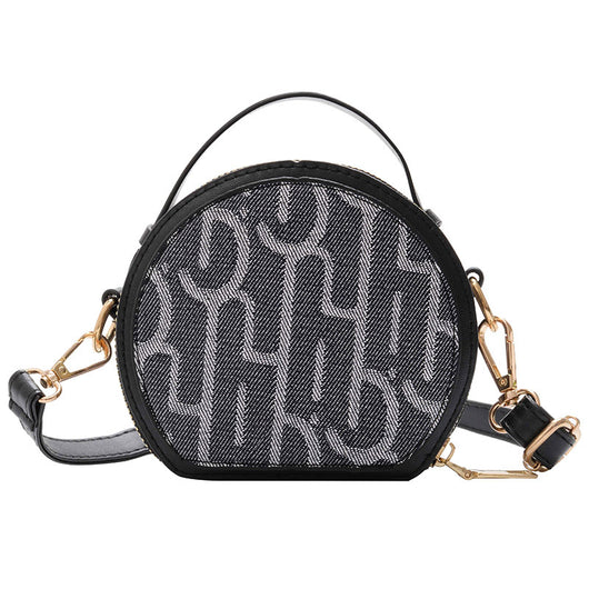 Bolso Redondo Pequeño con Letras - Image 9
