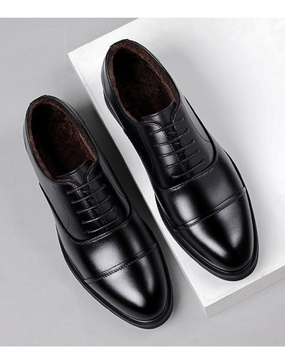 Zapatos de Cuero para Hombre con Alzada Interna y Punta Afilada - Calzado de Boda - Image 20