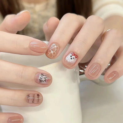 Uñas Postizas Cat Eye Rubor - Parches de Manicura Lista para Usar - Image 45