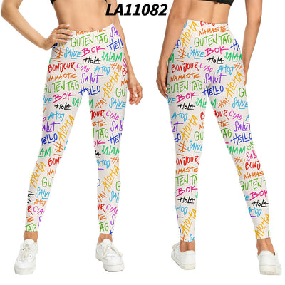 Medias de Talle Alto con Estampado Floral y Levantador de Glúteos - Image 2