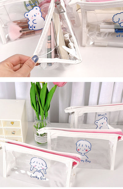 Estuche Organizador Transparente de Gran Capacidad Estilo Japonés - Image 23