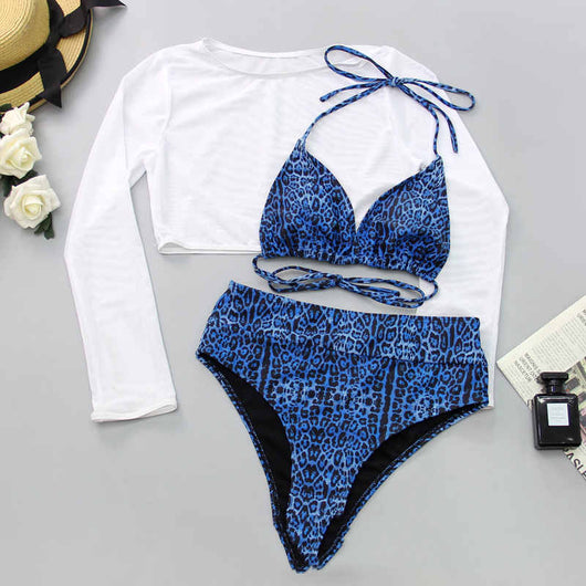 Bikini de Tres Piezas Cintura Alta Sexy - Image 24