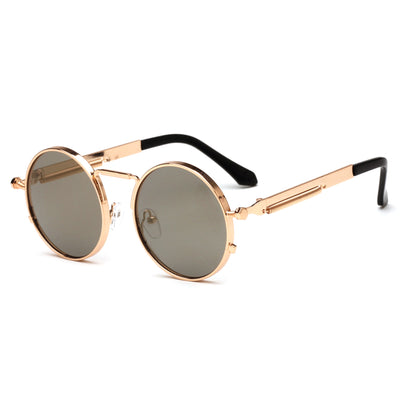 Gafas de Sol Redondas Punk con Resorte para Hombre y Mujer - Image 3