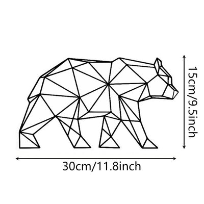 Silueta Metálica de Oso Polar - Decoración Artesanal en Hierro - Image 4