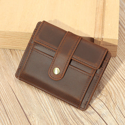 Cartera Minimalista de Cuero para Monedas y Tarjetas de Transporte - Image 8