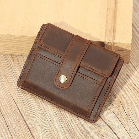 Cartera Minimalista de Cuero para Monedas y Tarjetas de Transporte - Image 8