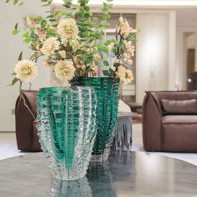 Jarrón de Cristal Nórdico con Plato de Frutas Decorativo - Image 3