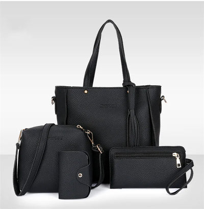 Set de 4 Bolsas Coreanas con Borlas - Bolso, Monedero y Organizador - Image 25