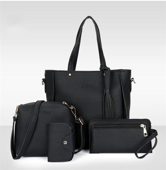 Set de 4 Bolsas Coreanas con Borlas - Bolso, Monedero y Organizador - Image 25