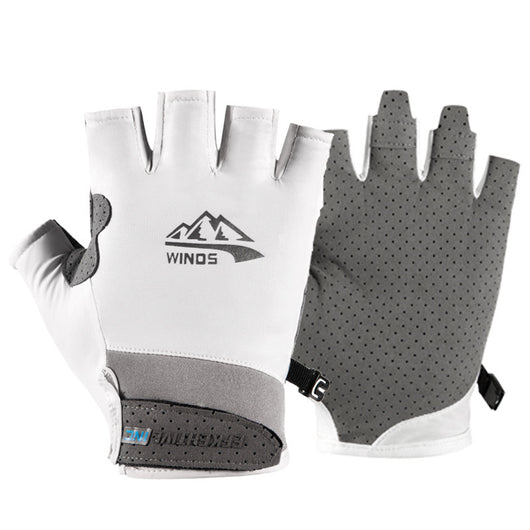 Guantes de Verano para Hombre con Dos Dedos Descubiertos para Pesca y Ciclismo - Image 4