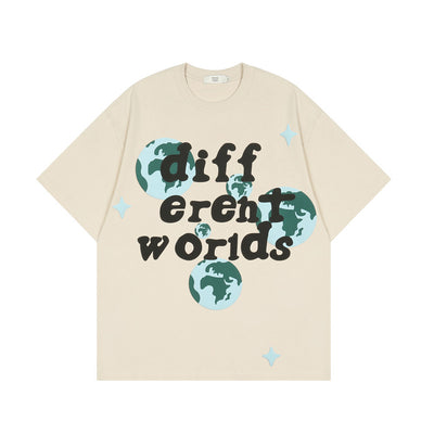 Camiseta Estampada Earth Letter para Hombre - Image 2