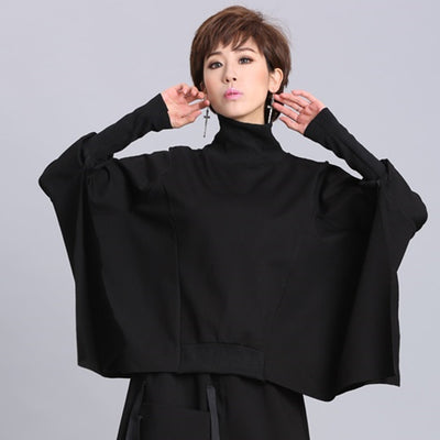 Suéter Pullover Oversized Irregular de Manga Larga para Mujer - Image 6