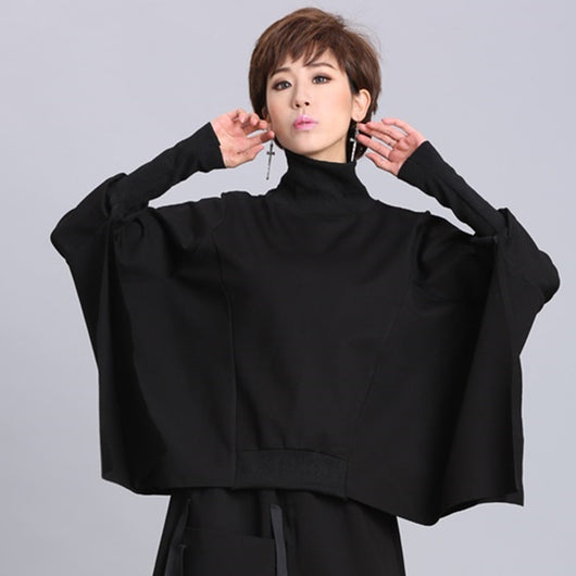 Suéter Pullover Oversized Irregular de Manga Larga para Mujer - Image 6