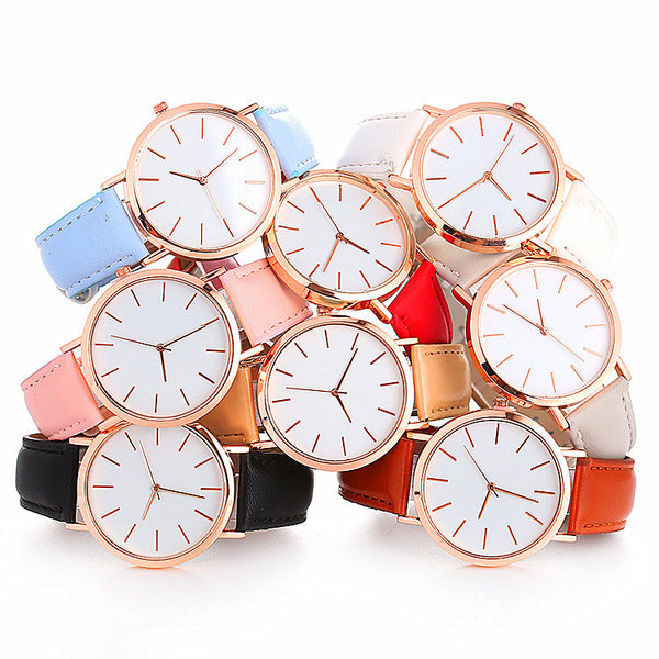 Reloj de Moda Simple para Mujer - Reloj de Cuarzo Elegante