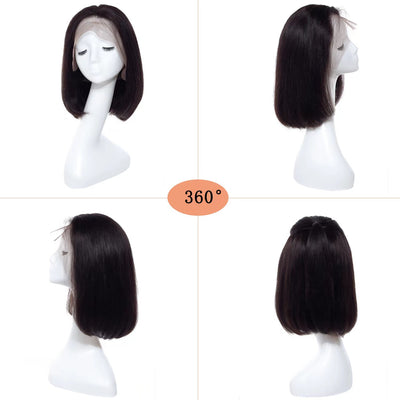 Peluca Bob Bobo con Encaje Frontal 134 - Cabello Natural 100% Humano - Image 10