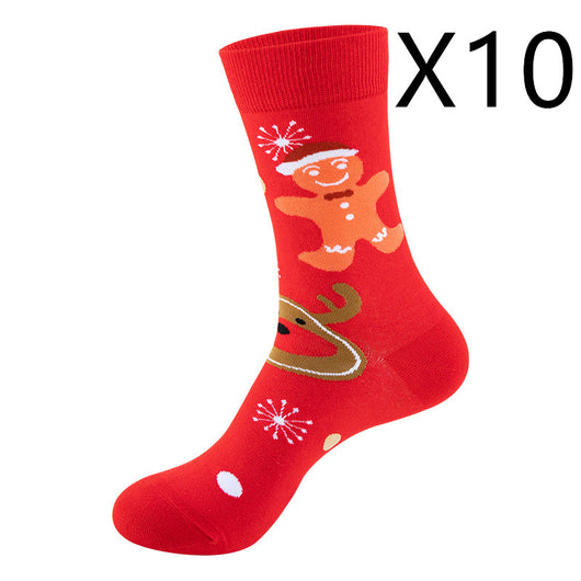Medias Navideñas con Diseño de Papá Noel y Muñeco de Nieve - Image 14