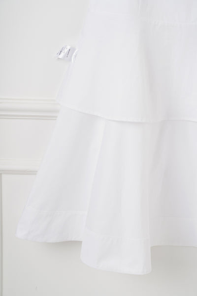 Falda Blanca de Cintura Alta con Detalles Combinados en Algodón - Image 26