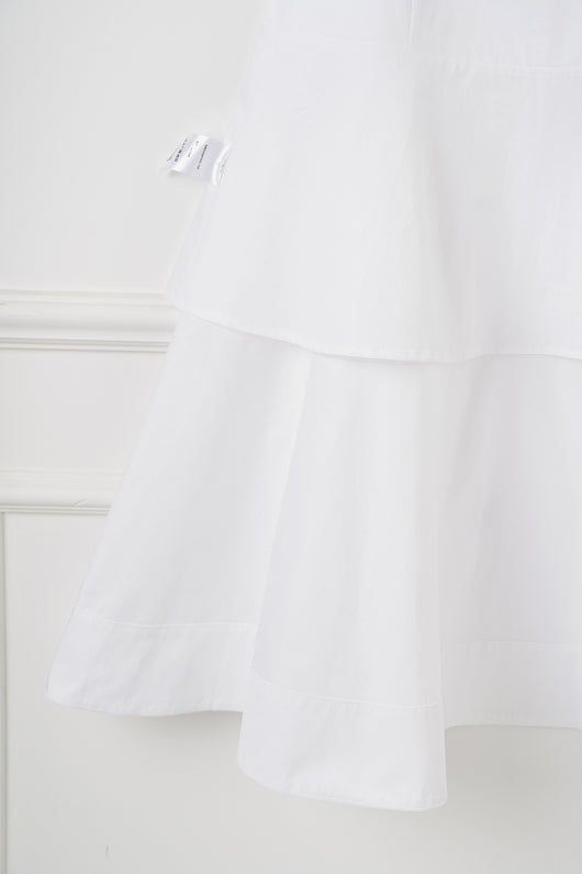Falda Blanca de Cintura Alta con Detalles Combinados en Algodón - Image 26