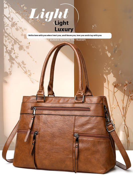 Bolso Mensajero de Cuero Suave - Cartera Ejecutiva para Commuter - Image 14