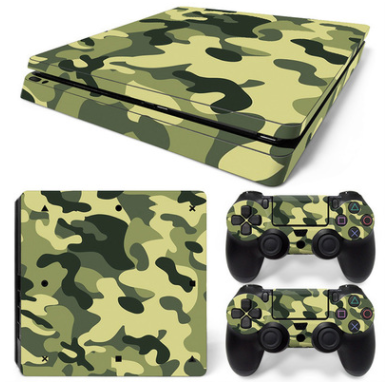 Hot pink and black leopard print skin set for PS4 Slim console and two controllers. - Image 8