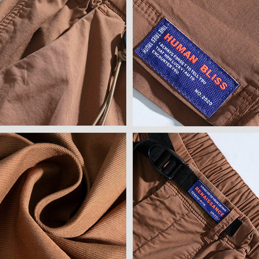 Pantalones Casuales Sueltos Ins Tide - Corte Cinco Puntos Versátil - Image 10
