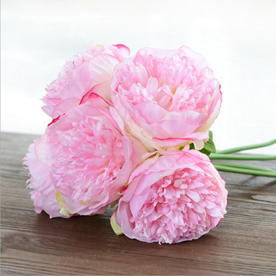 Figuritas de Novios con Flores de Peonía Artificial - Decoración de Boda - Image 14