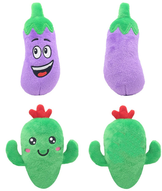 Juguete Interactivo de Peluche con Sonido - Frutas y Verduras para Perros y Gatos - Image 14