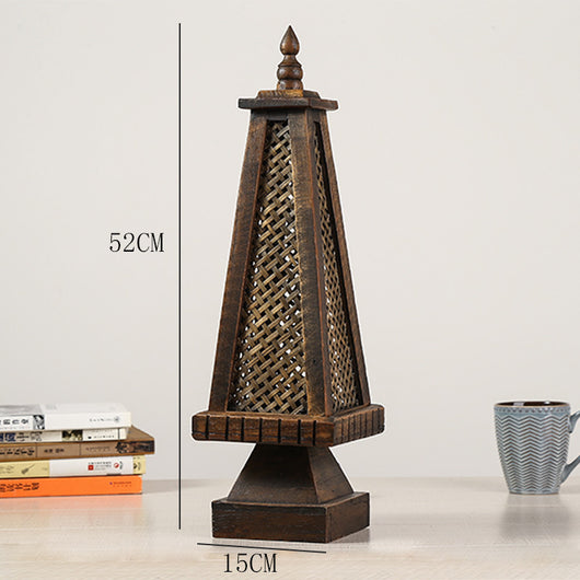Lámpara de Mesa Retro Bambú para Mesita de Noche - Image 14