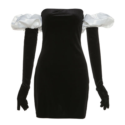 Vestido Ajustado con Detalle Envuelto en el Pecho - Image 11