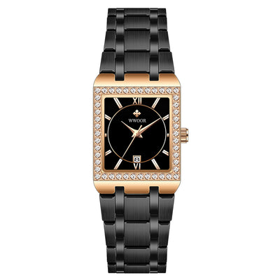 Reloj Mujer Acero Inoxidable Resistente al Agua con Cristal Diamante - Image 10