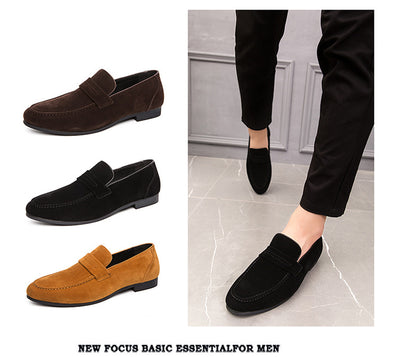 Zapatos Casuales de Ante para Hombre - Slip-on Cómodos de Cuero - Image 8