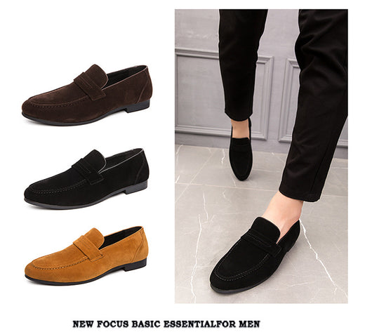 Zapatos Casuales de Ante para Hombre - Slip-on Cómodos de Cuero - Image 8