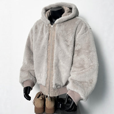 Chaqueta Acolchada de Algodón con Textura Mármol - Estilo Retro para Invierno - Image 3