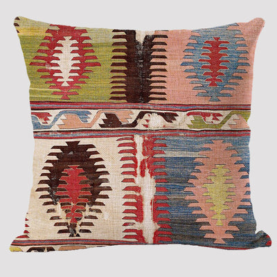 Almohada Reversible Étnica de Lino Bohemio Doble Cara - Image 7