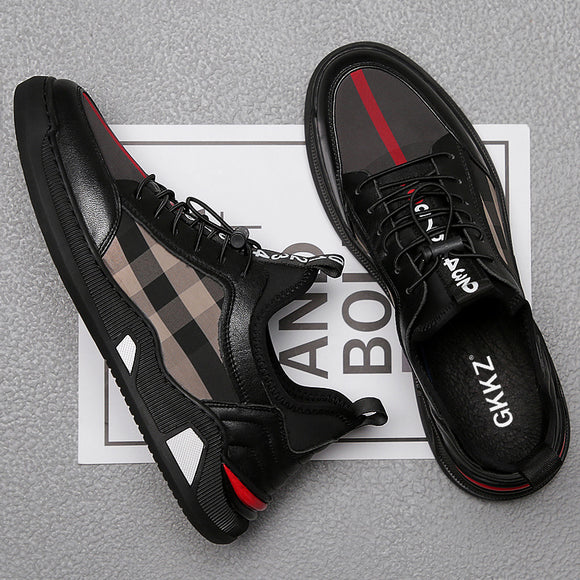 Tenis Casuales de Cuero para Hombre - Estilo Urbano Moderno
