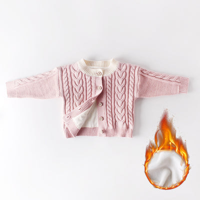 Suéter Tejido Winter Plus para Niños y Niñas - Chaqueta Acogedora de Invierno - Image 6