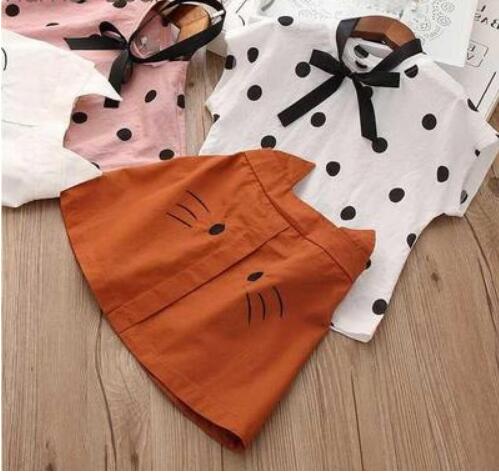 Conjunto Infantil de Verano con Blusa de Moño y Shorts - Image 4