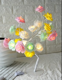 Lámpara de Mesa Árbol LED Rosa - Luz Decorativa Modeladora - Image 7