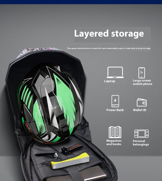 Casco Moto LED Personalizable Impermeable con Patrón Luminoso - Image 18