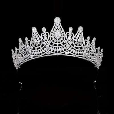 Diadema de Novia con Coronita de Circonitas - Image 23
