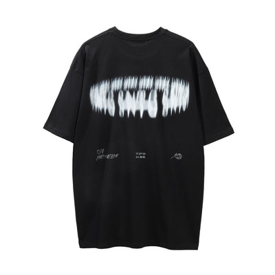 Camiseta Estampada de Manga Corta con Diseño Abstracto para Hombre - Image 3