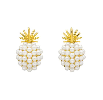 Aretes Colgantes de Piña con Diamantes - Image 11